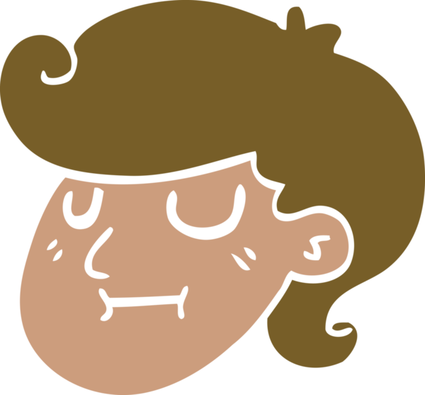 Bir insan tarafından çizilmiş bir kız yüzü karalaması