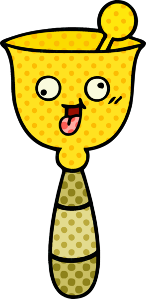 Bir insan tarafından çizilmiş okul çanının çizgi filmi.