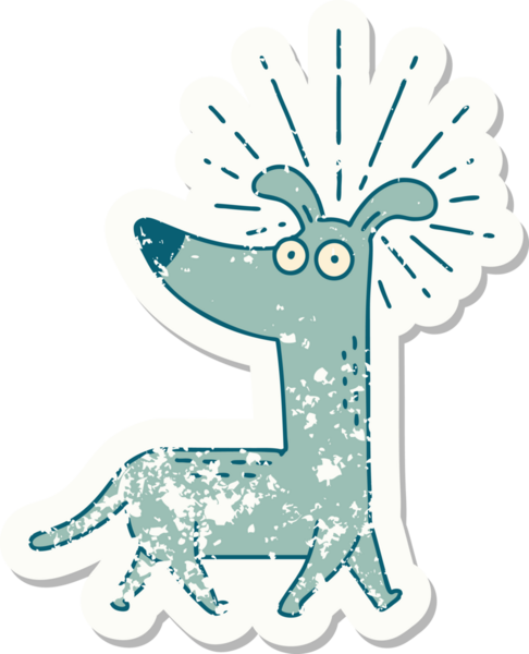 Bir insan tarafından çizilmiş eski bir dövme stili.