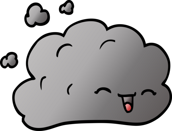 Bir insan tarafından çizilmiş karalama gri duman.