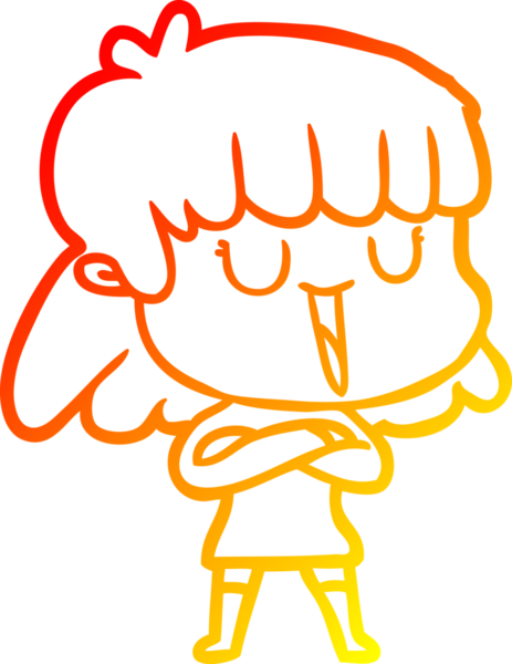 Bir insan tarafından çizilmiş bir karikatür kadın çizimi