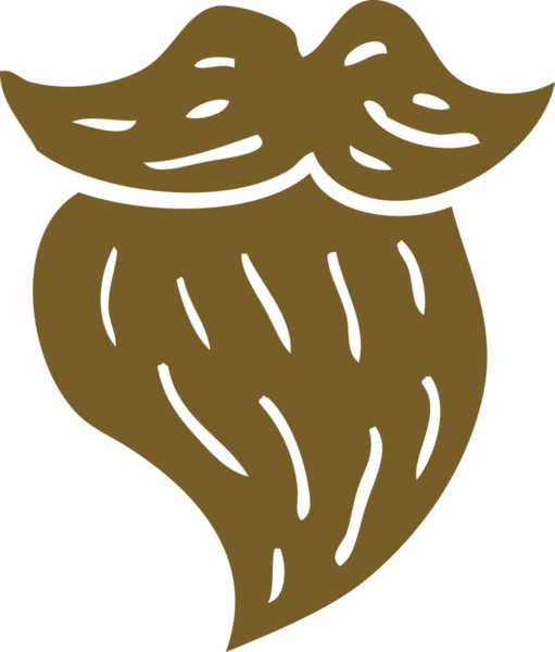 karikatür adam yüz kahverengi sakal bir insan tarafından çizildi