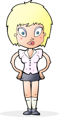 Bir insan tarafından çizilmiş güzel bir kız.