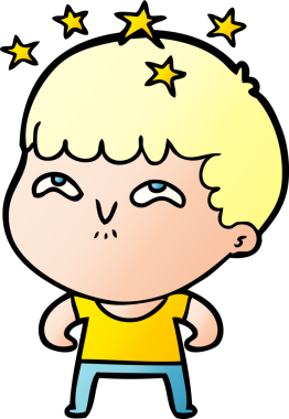 çizgi film bir insan tarafından çizilmiş hayret verici çocuk.