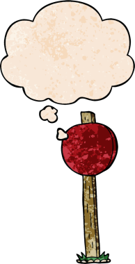 bir insan tarafından çizilmiş grunge doku biçiminde düşünce baloncuğu olan çizgi film işareti iletisi