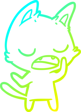 Bir insan tarafından çizilmiş soğuk gradyan çizgi film.