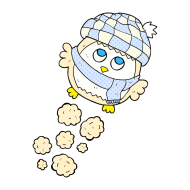 Bir insan tarafından çizilmiş el yazısıyla çizilmiş küçük sevimli bir baykuş.