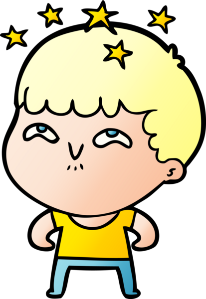 çizgi film bir insan tarafından çizilmiş hayret verici çocuk.