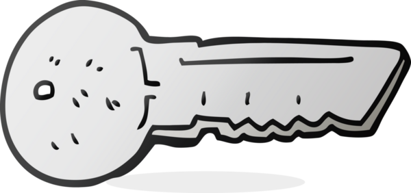 Bir insan tarafından çizilmiş karikatür kapı anahtarı