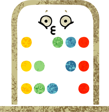 Bir insan tarafından çizilmiş abaküsün retro illüstrasyon tarzı karikatürü