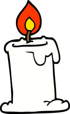 Bir insan tarafından çizilmiş karalama mumu.