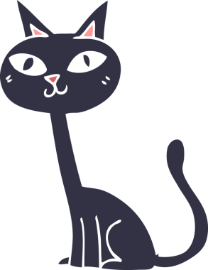 bir insan tarafından çizilmiş karalama kedisi