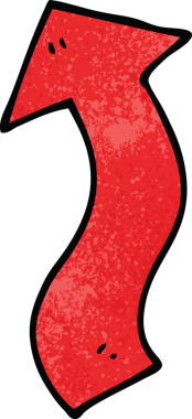 bir insan tarafından çizilmiş karalama yönetmenliği oku