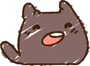 Bir insan tarafından çizilen Kawaii Kedi Tebeşiri