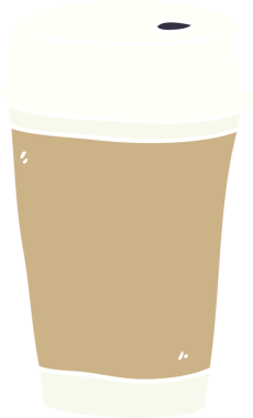 Bir insan tarafından çizilmiş karalama kahve fincanı.