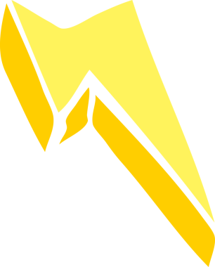 Bir insan tarafından çizilmiş karalama dekoratif yıldırım