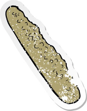 Bir insan tarafından çizilmiş bir karikatürün gerilimli yapıştırması.