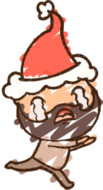 Bir insan tarafından çizilen Ağlayan Adam Tebeşiri