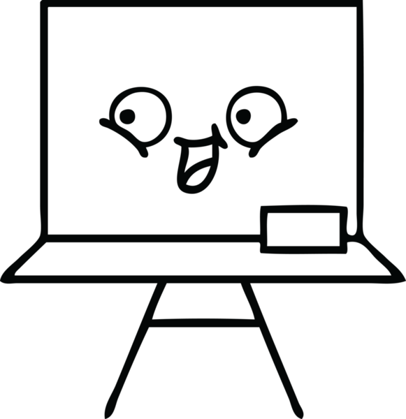 Bir insan tarafından çizilmiş beyaz bir karikatür.