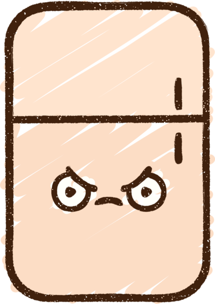 Bir insan tarafından çizilen Buzdolabı Tebeşiri