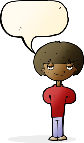 Bir insan tarafından çizilmiş konuşma balonlu mutlu adam çizgi filmi.