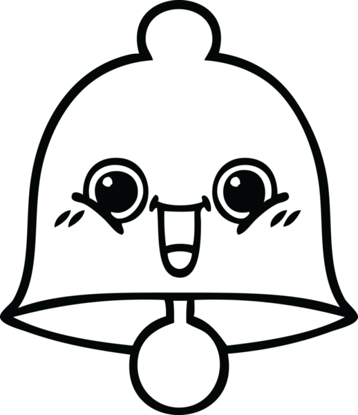 Bir insan tarafından çizilmiş bir çanın çizgi çizimi