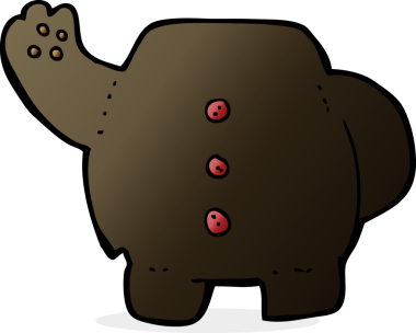 bir insan tarafından çizilmiş karikatür siyah ayı vücudu (karikatürleri karıştırın ve eşleştirin veya kendi fotoğraflarını ekleyin)