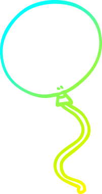 Bir insan tarafından çizilen karikatür balonunun soğuk eğim çizgisi.