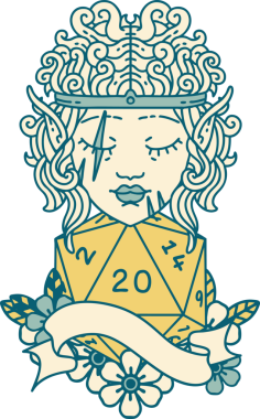 Retro Dövme Tarzı Barbar karakter yüzü Bir insan tarafından çizilmiş doğal yirmi zar ile