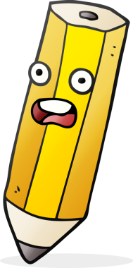 Bir insan tarafından çizilmiş mutlu karikatür çizimi