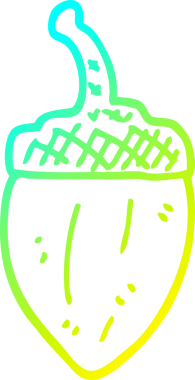 Bir insan tarafından çizilmiş bir palamut karikatürü.