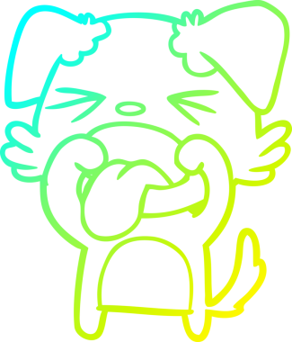 Bir insan tarafından çizilmiş iğrenç bir çizgi film çizimi.