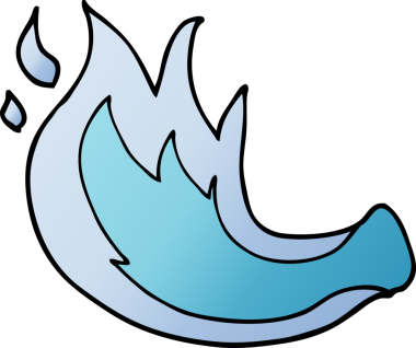 bir insan tarafından çizilmiş karikatür gaz alevi