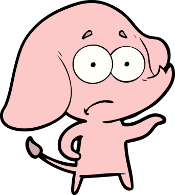 bir insan tarafından çizilmiş belirsiz bir fil.