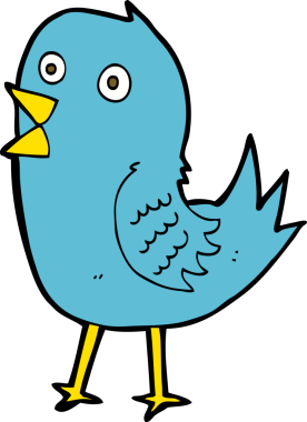 bir insan tarafından çizilmiş mavi kuş.