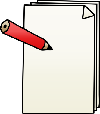 bir insan tarafından çizilmiş gölgeli kağıt ve kalem.