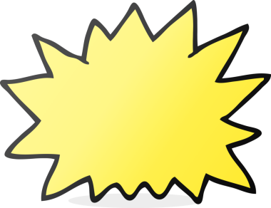 Bir insan tarafından çizilen serbest çizim çizgi film patlaması