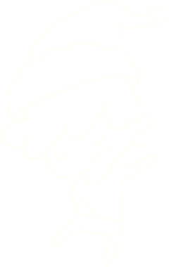 Bir insan tarafından çizilen Noel Adam Tebeşiri