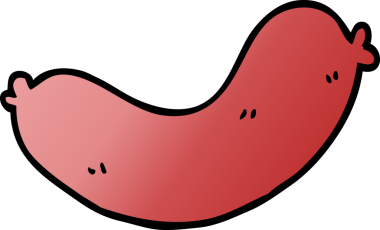 Bir insan tarafından çizilmiş karalama sosisleri.