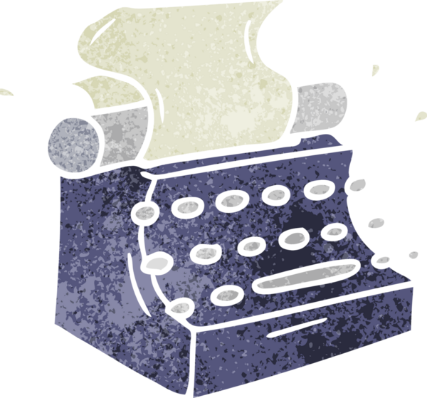 Bir insan tarafından çizilmiş eski moda daktilo karalaması.