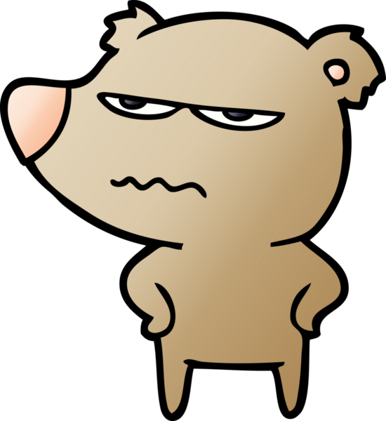 Bir insan tarafından çizilmiş bir çizgi film karakteri.