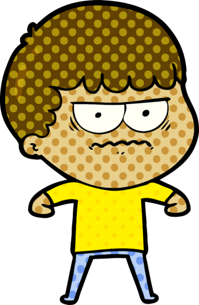 Bir insan tarafından çizilmiş rahatsız bir adam.