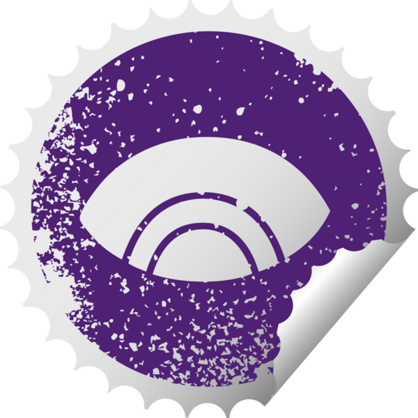 Sıkıntılı dairesel soyulan bir insan tarafından çizilmiş bir gözün sembolü.