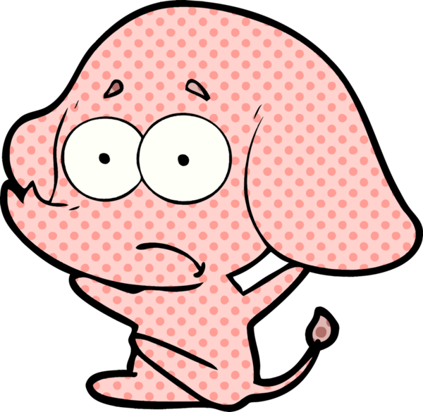 bir insan tarafından çizilmiş belirsiz bir fil.