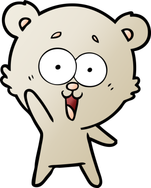 Bir insan tarafından çizilmiş bir çizgi film karakteri.