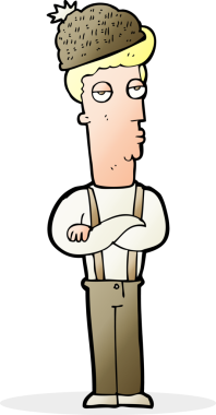 Bir insan tarafından çizilmiş çizgi film şapkası.