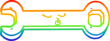 gökkuşağı gradyan çizgi çizimi bir insan tarafından çizilmiş çizgi film anahtarı