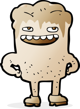 Bir insan tarafından çizilmiş çürük diş.