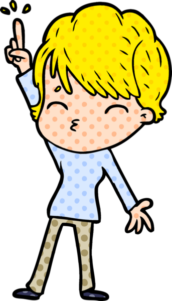 Bir insan tarafından çizilmiş bir çizgi film kadını.