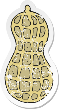 Bir insan tarafından çizilmiş bir karikatürün gerilimli retro yapıştırması.